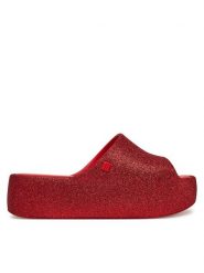 Melissa Klapki Free Platform Slide 36126 Czerwony. Czerwone klapki damskie Melissa, bez wzorów, z tworzywa sztucznego, bez obcasa, bez zapięcia. Za 439.99 zł.