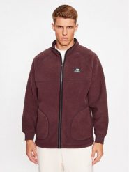 New Balance Polar Athletics Polar Fleece Full Zip MJ33503 Czerwony ciemny Regular Fit. Czerwone bluzy sportowe męskie New Balance, l, bez wzorów, z polaru, bez kaptura. Za 449.99 zł.