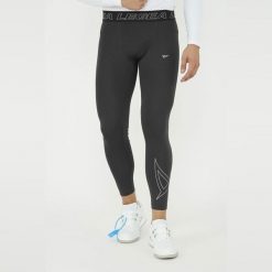 Termoaktywne legginsy treningowe IRONBOY LEG. Czarne bielizna sportowa damska Legea, bez wzorów. Za 88.00 zł.