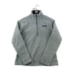 Second life - Bluza polarowa damska Polar melanżowy - Jak nowy. Szare bluzy damskie Patagonia, m, bez wzorów, z polaru, sportowe, bez ramiączek, bez kaptura. Za 228.66 zł.