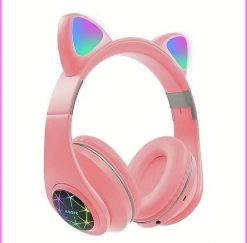 RoGer Cat M2 Bluetooth Ausinės su Cat Ears LED. Słuchawki bezprzewodowe Roger. Za 55.26 zł.