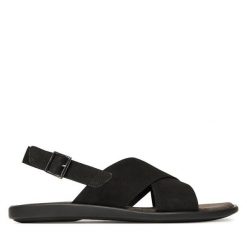 Sandały Lasocki. Czarne sandały męskie Lasocki, bez wzorów, bez zapięcia. Za 111.99 zł.