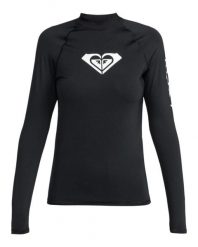 Damska koszulka lycrowa UPF50 do snorkelingu. Czarne stroje kąpielowe damskie Roxy, xl, bez wzorów, z dżerseju. Za 149.99 zł.