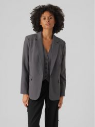 Vero Moda Marynarka 10282655 Szary Loose Fit. Szare marynarki i żakiety damskie Vero Moda, bez wzorów, z syntetyku, bez kołnierzyka, bez ramiączek. Za 269.99 zł.