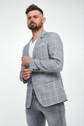 Marynarka męska w kratkę z lnem Hogiz JOOP! JEANS. Garnitury męskie JOOP! Jeans, m, bez wzorów, z jeansu. W wyprzedaży za 1,574.25 zł.