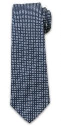 Wyrazisty Krawat Męski w Drobny Wzór, Kwadraciki, Chattier, Granatowo-Niebieski. Niebieskie krawaty i muchy Chattier, bez wzorów, z tkaniny, eleganckie. Za 49.00 zł.
