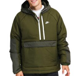 Męska kurtka sportowa Nike Sportswear Therma-FIT Legacy Series. Zielone kurtki sportowe męskie Nike, m, bez wzorów, z softshellu, bez kaptura, trekkingowe. Za 524.20 zł.