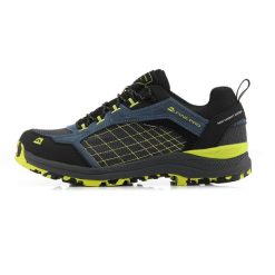 Buty trekkingowe niskie męskie Alpine Pro Lopre Vibram. Niebieskie buty zimowe męskie Alpine Pro, bez wzorów, ze skóry, bez obcasa, bez zapięcia. W wyprzedaży za 399.00 zł.