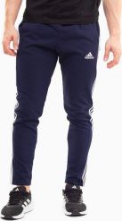 Adidas Spodnie męskie adidas Essentials Single Jersey Tapered Open Hem 3-Stripes granatowe IC0045 S. Spodnie sportowe męskie Adidas, m, bez wzorów, z jersey. Za 158.72 zł.