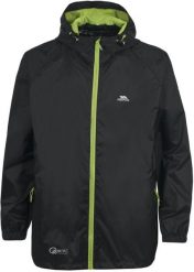 Kurtka 2058 Qikpac unisex - packaway, czarna. Czarne kurtki męskie Trespass, xl, bez wzorów, bez kaptura. Za 211.99 zł.