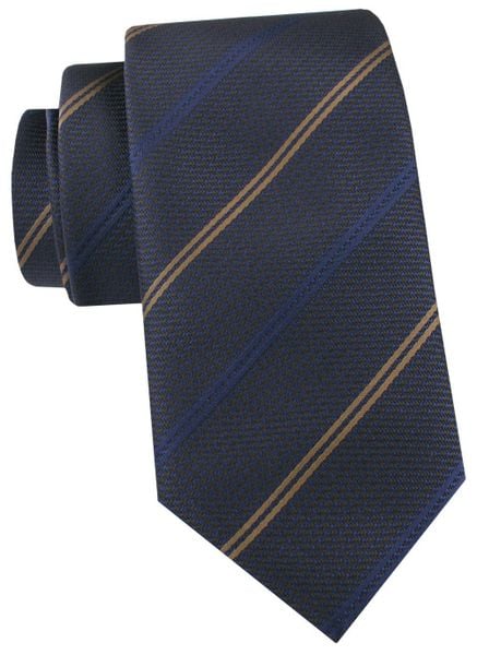 Krawat Męski - Angelo di Monti - Granat, Drobne Prążki. Niebieskie krawaty i muchy Angelo di Monti, bez wzorów, z tkaniny, eleganckie. Za 49.99 zł.