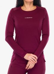 Bluza damska La Sportiva Beyond Longsleeve. Czerwone bluzy damskie La Sportiva, m, bez wzorów, z materiału, bez ramiączek, bez kaptura. Za 324.49 zł.