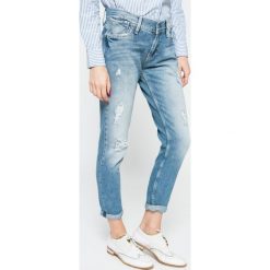 Pepe Jeans - Jeansy. Niebieskie jeansy damskie Pepe Jeans, bez wzorów, z bawełny. W wyprzedaży za 219.90 zł.