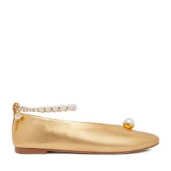 Baleriny GINO ROSSI. Żółte balerinki damskie Gino Rossi, bez wzorów, bez obcasa, bez zapięcia. Za 349.99 zł.