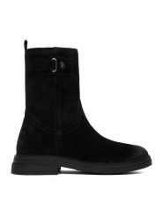 U.S. Polo Assn. Botki CEO-CORINA001W/ELT1 Czarny. Czarne botki damskie U.S. Polo Assn., bez wzorów, ze skóry, bez obcasa, na płaskiej podeszwie, bez zapięcia. Za 309.99 zł.