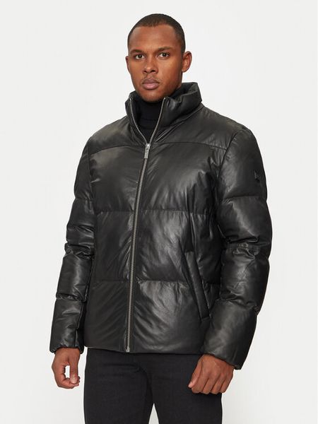 KARL LAGERFELD Kurtka skórzana 555010 544415 Czarny Regular Fit. Czarne kurtki męskie KARL LAGERFELD, m, bez wzorów, ze skóry, bez kaptura. Za 2,539.99 zł.