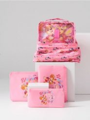 Zestaw organizerów do walizki PAW Patrol 6 pack - różowy. Czerwone walizki damskie Sinsay, bez wzorów. Za 35.99 zł.