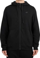 4f Bluza męska 4F M2550 czarna 4FWMM00TSWSM2550 20S S. Czarne bluzy męskie 4F, m, bez wzorów, bez ramiączek, bez kaptura. Za 172.78 zł.