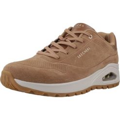 Buty SKECHERS UNO RUGGED-CHILLPROO Brązowy. Brązowe obuwie trekkingowe damskie Skechers, ze skóry, bez zapięcia. Za 424.00 zł.