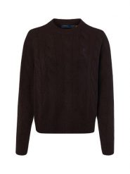 Polo Ralph Lauren sweter z dzianiny z zawartością kaszmiru Kobiety Kaszmir brązowy, M. Brązowe swetry nierozpinane damskie Polo Ralph Lauren, m, bez wzorów, z dzianiny, bez kołnierzyka, bez ramiączek. Za 1,199.95 zł.