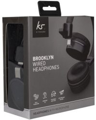 Słuchawki KitSound Nagłowne z mikrofonem, czarne uniwersalny. Czarne słuchawki nauszne KitSound. Za 49.99 zł.
