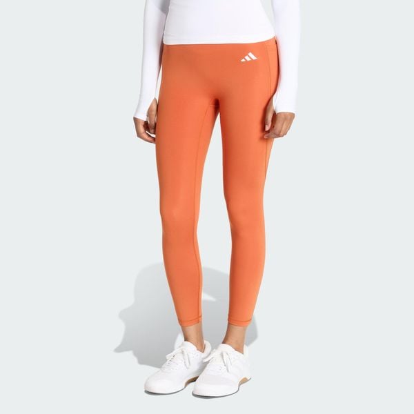 Legginsy 7/8 bez szwu z przodu Optime Essentials. Brązowe legginsy damskie Adidas, bez wzorów. Za 219.00 zł.