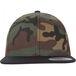 Dwukolorowa Czapka Snapback Classic Camo. Czarne czapki damskie FLEXFIT, bez wzorów. Za 84.99 zł.