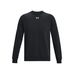 Bluza treningowa męska Under Armour Ua Rival Fleece Crew. Czarne bluzy męskie Under Armour, m, bez wzorów, sportowe, bez ramiączek, bez kaptura. Za 199.99 zł.