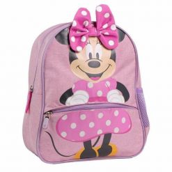 Plecak szkolny Minnie Mouse Różowy. Czerwone plecaki męskie MINI MOUSE, bez wzorów. Za 109.55 zł.