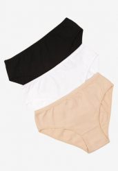 Wielokolorowe Gładkie Majtki Figi z Bawełny 3-pack Fezella. Majtki damskie Born2be, z bawełny. Za 39.99 zł.
