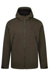 Trespass Hubbard - Męska kurtka softshell Dark Vine. Zielone kurtki sportowe męskie 2117 OF SWEDEN, m, z aplikacjami, z gumy, bez kaptura, narciarskie. Za 377.05 zł.