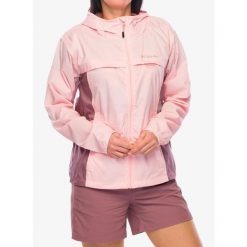 Kurtka wiatrówka damska Columbia Crested Canyon Windbreaker. Czerwone kurtki sportowe damskie Columbia, bez wzorów, z softshellu, bez ramiączek, bez kaptura, trekkingowe. Za 240.99 zł.