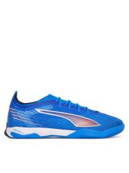 Puma Buty do piłki nożnej Ultra 6 Pro Court 108550 01 Niebieski. Niebieskie buty sportowe męskie Puma, bez wzorów, z materiału, bez zapięcia. Za 389.99 zł.