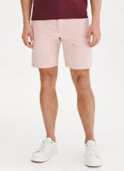 PAKO LORENTE - Różowe szorty męskie z lnem. Czerwone szorty męskie Pako Lorente, bez wzorów, z bawełny. Za 169.99 zł.