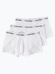 Calvin Klein Obcisłe bokserki pakowane po 3 szt. Mężczyźni Bawełna biały, XL. Białe bokserki męskie Calvin Klein, bez wzorów, z bawełny. Za 199.95 zł.