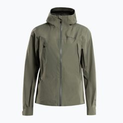 Kurtka przeciwdeszczowa damska Marmot Minimalist Pro Gore Tex. Zielone kurtki sportowe damskie Marmot, xs, bez wzorów, z gore-texu, bez ramiączek, bez kaptura, trekkingowe, gore-tex. Za 659.99 zł.
