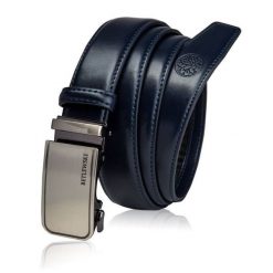 Skórzany pasek BETLEWSKI C30-TO GRANATOWY 120. Niebieskie paski męskie Betlewski, ze skóry. Za 89.99 zł.