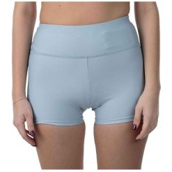 Spodenki do biegania damskie Mizuno Impulse Core. Niebieskie szorty damskie Mizuno, bez wzorów, sportowe. Za 79.99 zł.