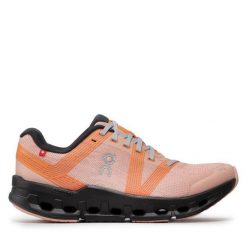 Buty do biegania On. Brązowe obuwie sportowe damskie On, bez wzorów, bez zapięcia, do biegania. Za 499.99 zł.
