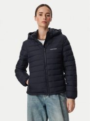 Guess Jeans Kurtka przejściowa W6YL09 W2799 Granatowy Regular Fit. Niebieskie kurtki damskie Guess Jeans, s, z aplikacjami, z jeansu, bez kaptura. Za 599.99 zł.