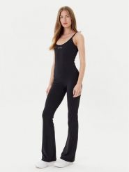 Guess Kombinezon V5RD06 KCD02 Czarny Regular Fit. Czarne sukienki damskie Guess, xs, z aplikacjami, z syntetyku, bez kołnierzyka, bez ramiączek. Za 279.99 zł.
