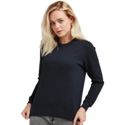 Damska Bluza Z Okrągłym Wycięciem Pod Szyją. Czarne bluzy damskie SG, l, bez wzorów, z bawełny, bez ramiączek, z kapturem. Za 84.99 zł.