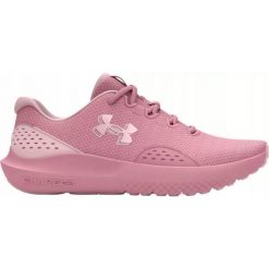 Buty sportowe dla kobiet UNDER ARMOUR UA CHARGED SURGE 4. Białe obuwie sportowe damskie Under Armour, bez wzorów, bez zapięcia, do biegania. Za 204.99 zł.