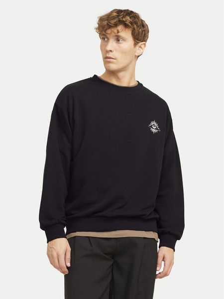 Jack & Jones Bluza Jackie 12272482 Czarny Relaxed Fit. Czarne bluzy męskie Jack & Jones, m, bez wzorów, z syntetyku, bez ramiączek, bez kaptura. Za 69.99 zł.