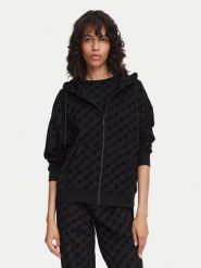 HUGO Bluza Flokky 50566669 Czarny Relaxed Fit. Czarne bluzy damskie Hugo, s, bez wzorów, z bawełny, bez ramiączek, bez kaptura. Za 449.99 zł.