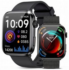 Smartwatch JG Smart T92 Czarny. Czarne zegarki smartwatch JG Smart, bez wzorów. Za 199.99 zł.