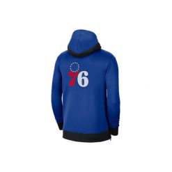 Bluza męska nike nba philadelphia 76ers showtime therma flex hoodie rush blue. Niebieskie bluzy męskie Nike, m, bez wzorów, sportowe, bez ramiączek, bez kaptura. Za 489.00 zł.