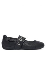 Puma Baleriny Speedcat Ballet Dress-Up Wns 408054 03 Czarny. Czarne balerinki damskie Puma, bez wzorów, ze skóry, bez obcasa, bez zapięcia. Za 399.99 zł.