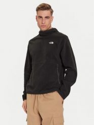 The North Face Polar Glacier NF0A8D0S Czarny Regular Fit. Czarne bluzy sportowe męskie The North Face, m, bez wzorów, z polaru, bez kaptura. Za 309.99 zł.