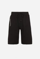 Czarne Klasyczne Dresowe Szorty z Bawełną Liraneve. Czarne szorty męskie Born2be, bez wzorów, z bawełny, eleganckie. Za 44.99 zł.